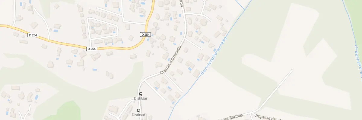 Plan du 271 Che d’Errecartia à Bassussarry