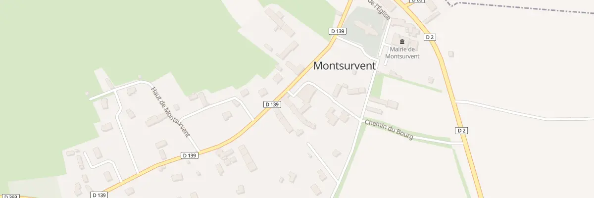 Plan du 1 Haut de Montsurvent à Gouville-sur-Mer