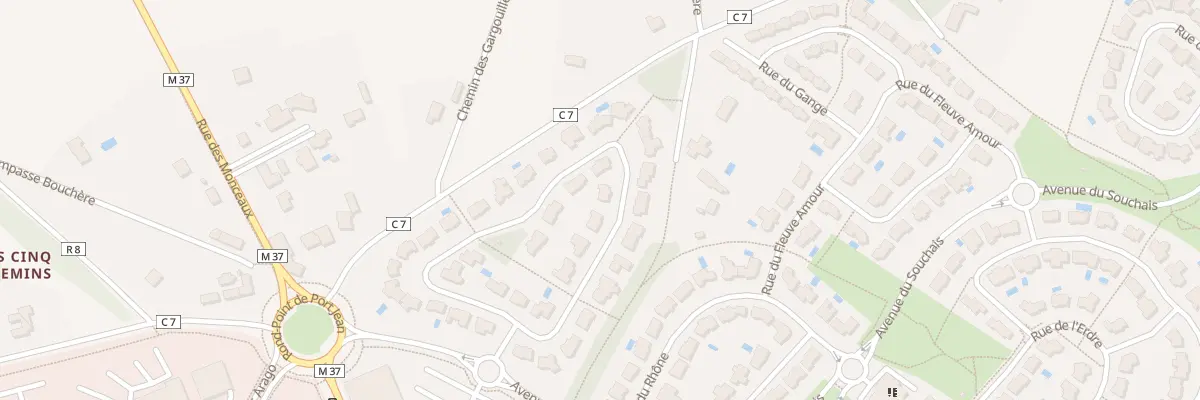 Plan du 9 Rue du Danube à Carquefou