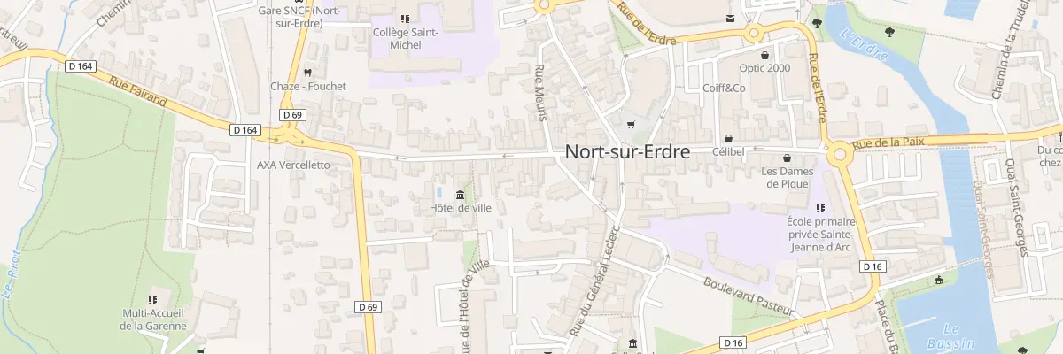 Plan du 18 Rue aristide briand à Nort-sur-Erdre