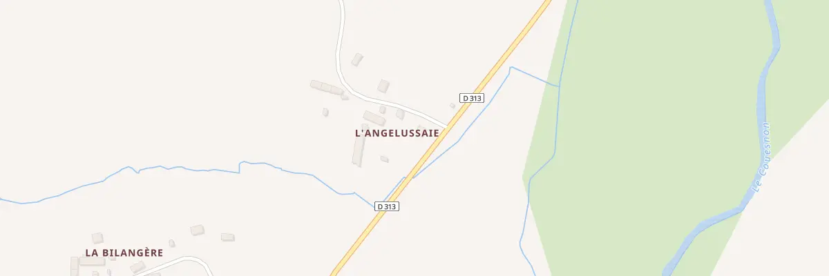 Plan du 328 L’Angelussaie à Val-Couesnon
