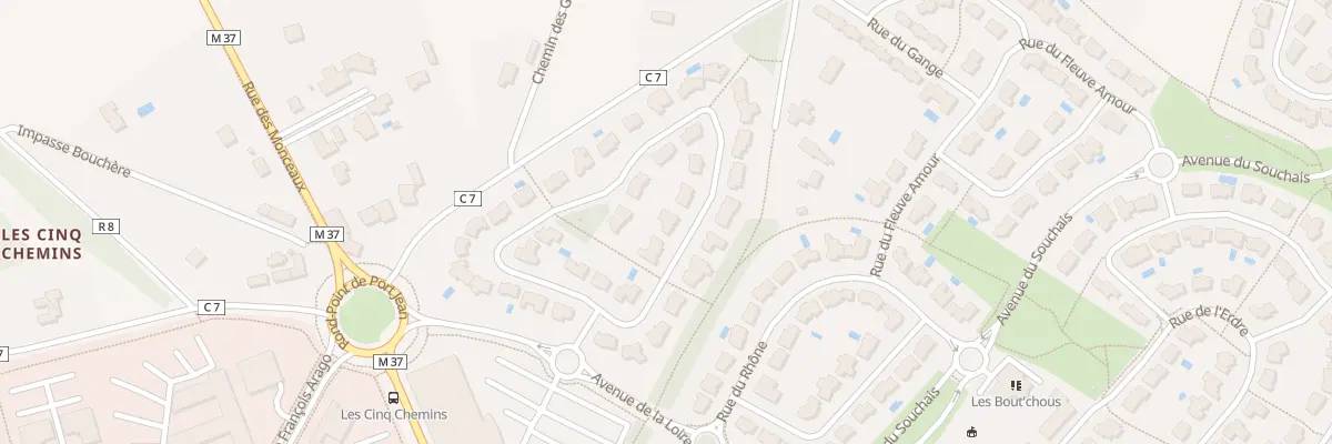 Plan du 5 Rue du Danube à Carquefou