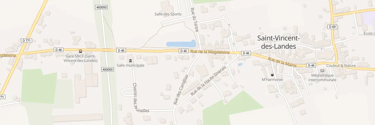 Plan du 13 Rue de la Magdeleine à Saint-Vincent-des-Landes