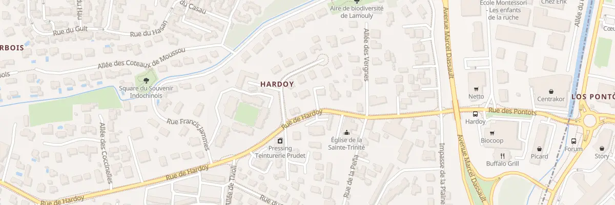 Plan du 65 Rue de Hardoy à Anglet