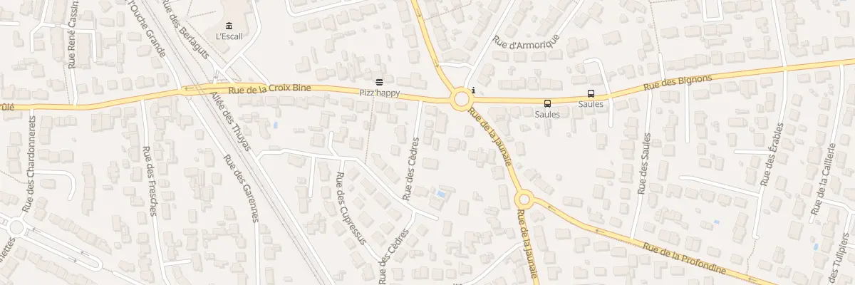 Plan du 1T Rue des Cèdres à Saint-Sébastien-sur-Loire