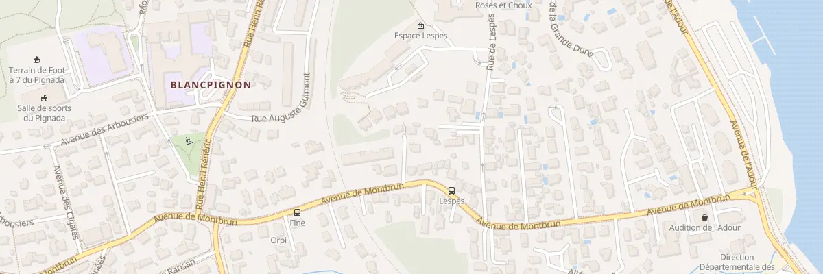 Plan du 30 Av de Montbrun à Anglet