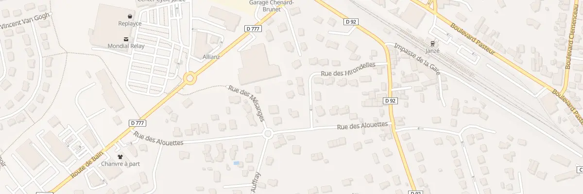 Plan du 14 Rue des Hirondelles à Janzé