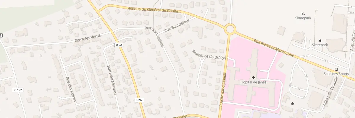 Plan du 12 Rue des Verdiers à Janzé