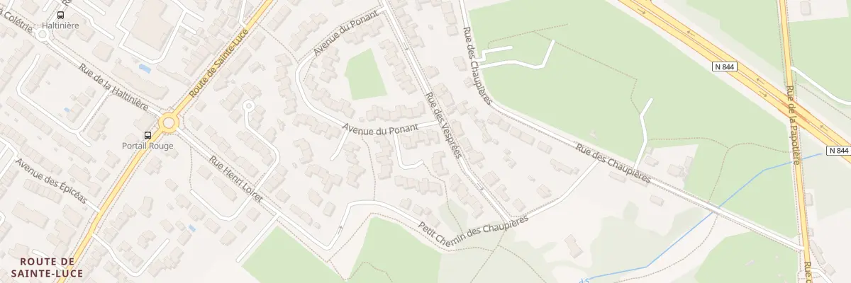 Plan du 38 Av du Ponant à Nantes