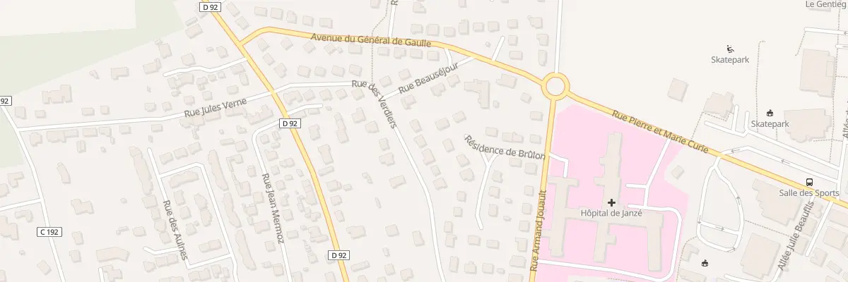Plan du 14 Rue des Verdiers à Janzé