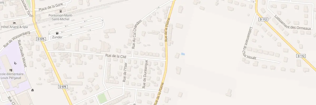Plan du 33 Rue de la Cite - Pontorson à Pontorson