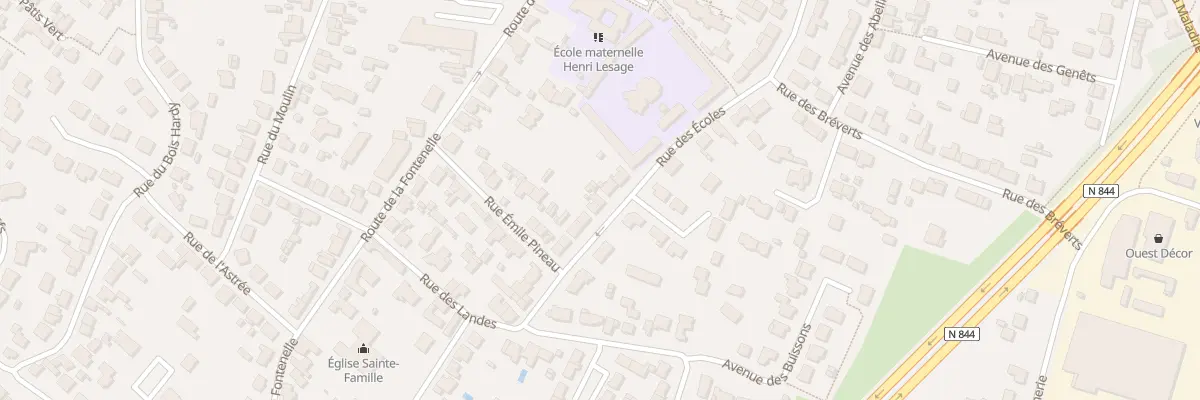 Plan du 21B Rue des Ecoles à Vertou