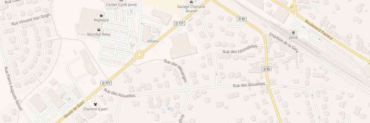 Plan du 3 Rue des Mésanges à Janzé