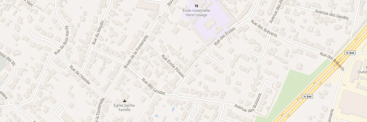Plan du 17 Rue Emile Pineau à Vertou