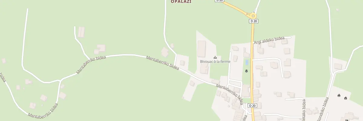 Plan du 232 Mentaberriko bidea à Ainhoa