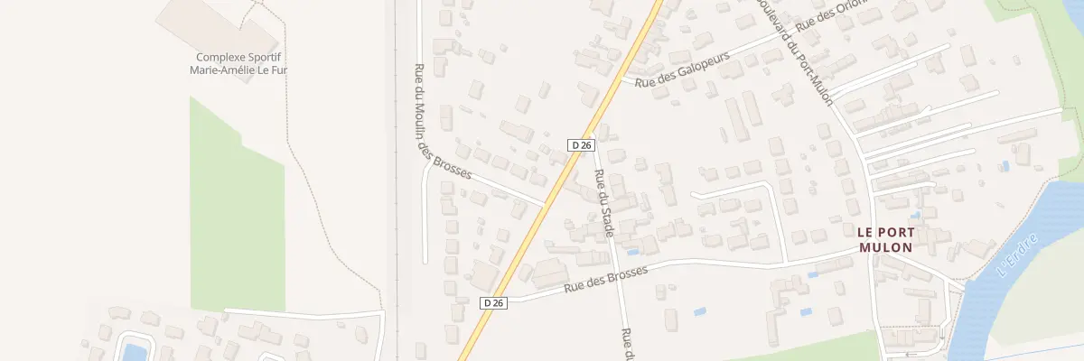 Plan du 8 Rue du moulin des brosses à Nort-sur-Erdre