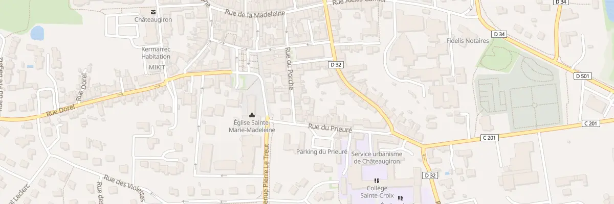 Plan du 25 Rue du Porche à Châteaugiron