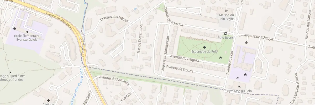 Plan du 4 Av du Mondarrain à Bayonne