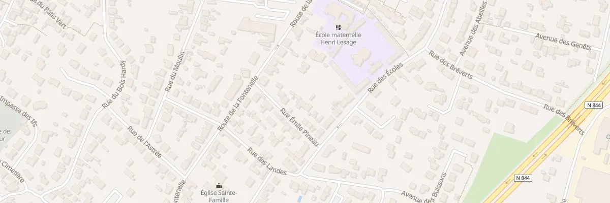 Plan du 11 Rue Emile Pineau à Vertou