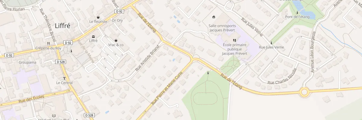 Plan du 25 Rue pierre et marie curie à Liffré