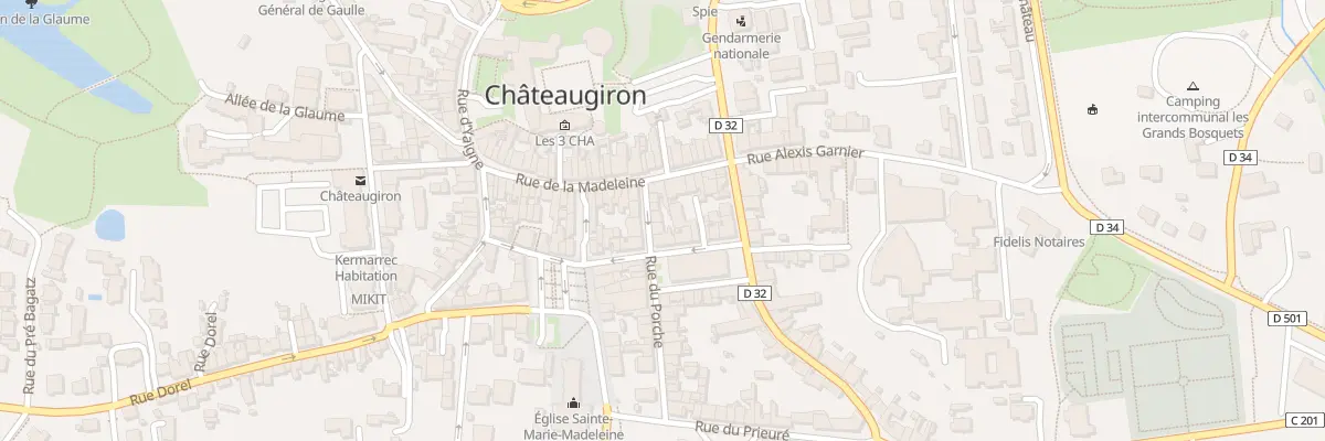 Plan du 5 Rue du Porche à Châteaugiron