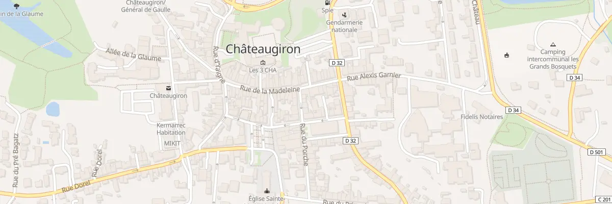 Plan du 3 Rue du Porche à Châteaugiron