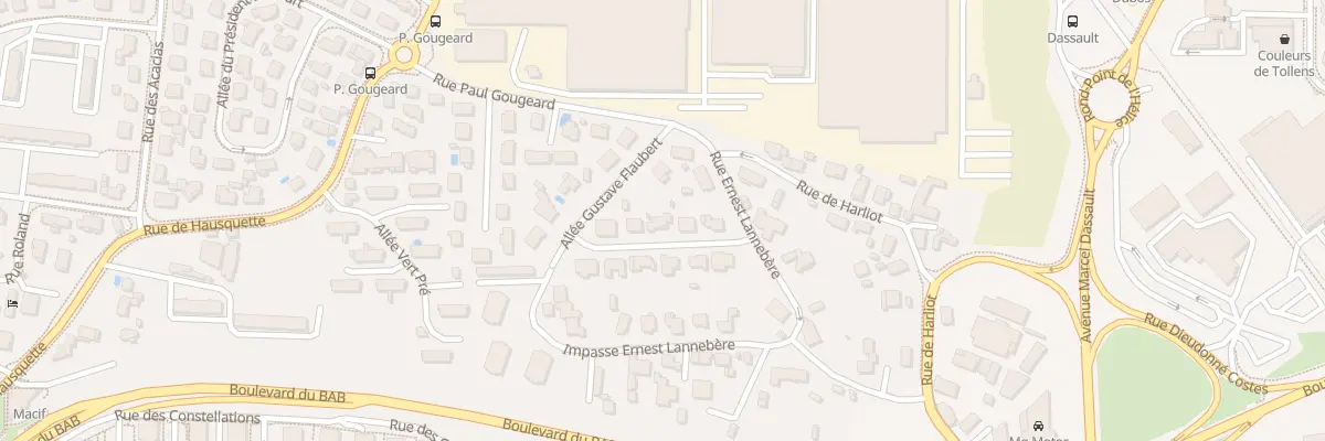 Plan du 6 All des Fraisiers à Anglet