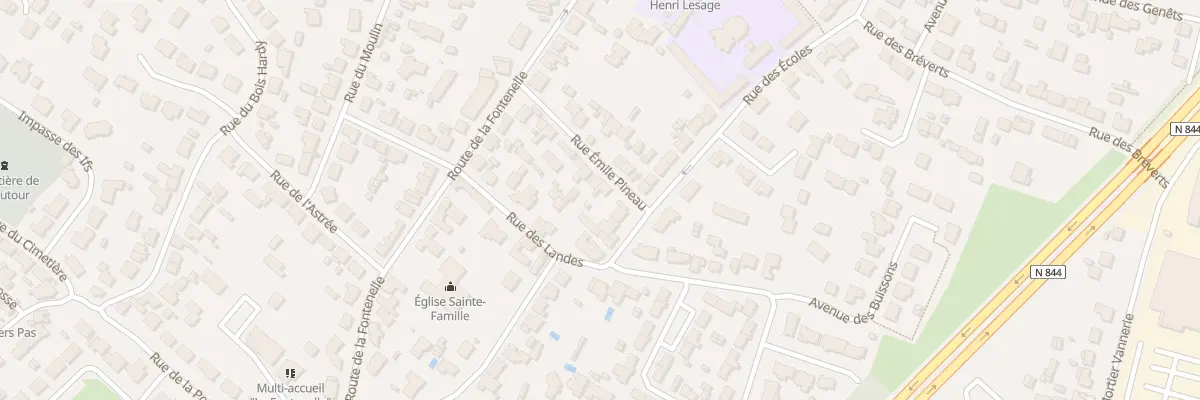 Plan du 16 Rue Emile Pineau à Vertou