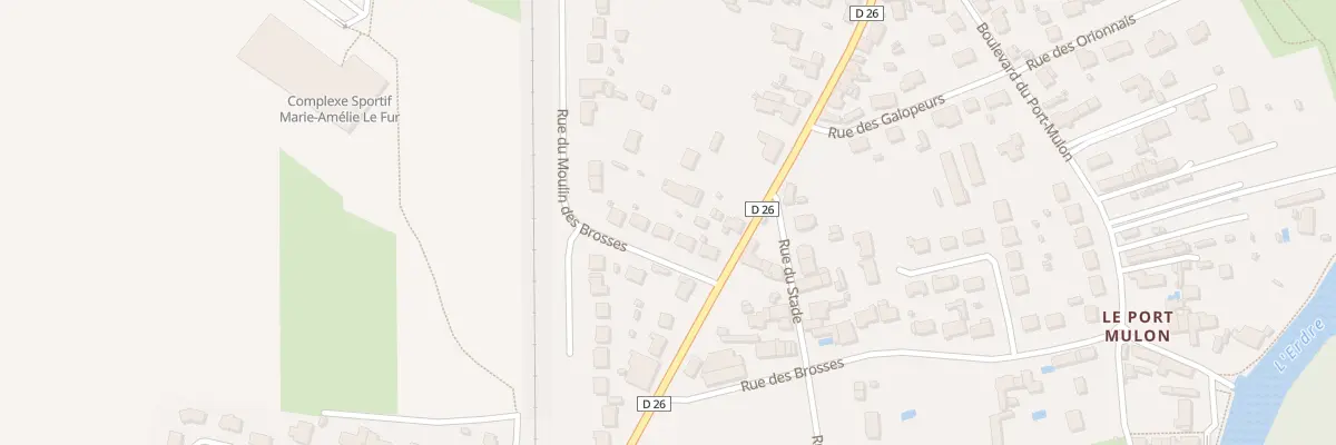 Plan du 10 Rue du moulin des brosses à Nort-sur-Erdre
