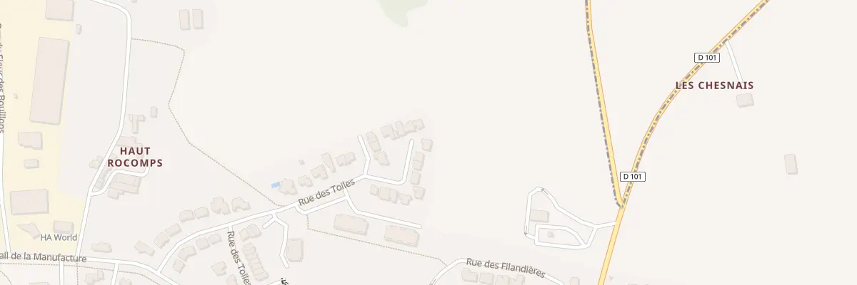 Plan du 58 Rue des Toiles à Châteaugiron