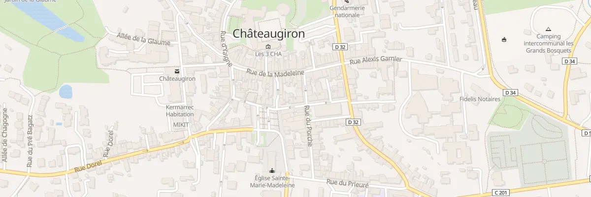 Plan du 6 Rue du Porche à Châteaugiron