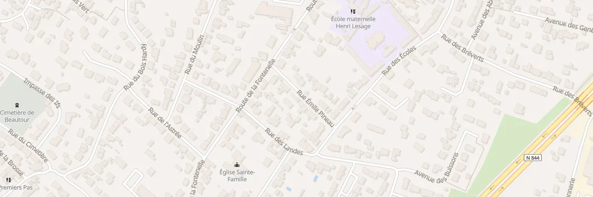Plan du 8 Rue Emile Pineau à Vertou