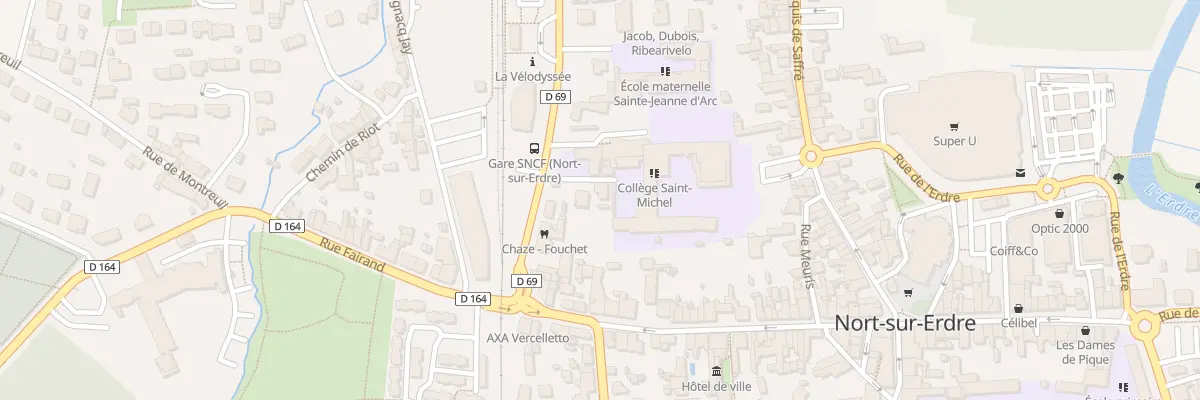 Plan du 18 Bd de la Gare à Nort-sur-Erdre