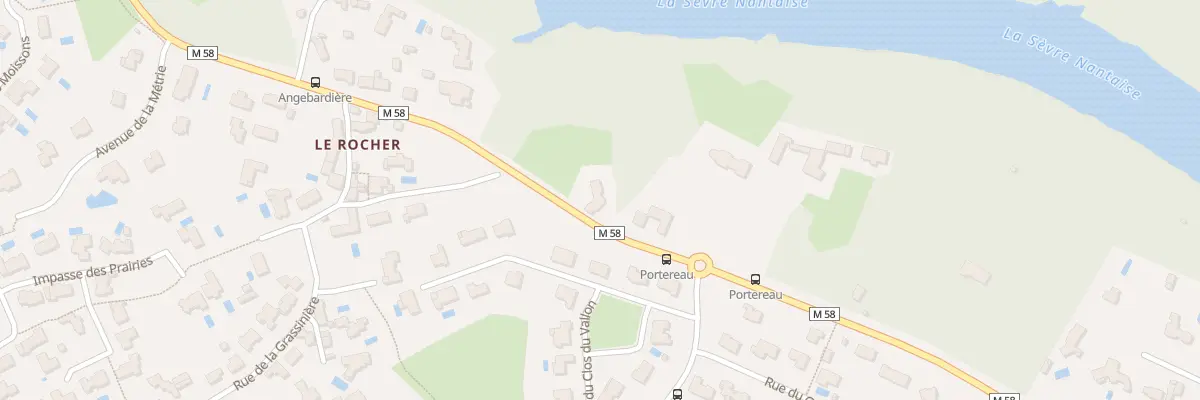 Plan du 42 Rue du Portereau à Vertou
