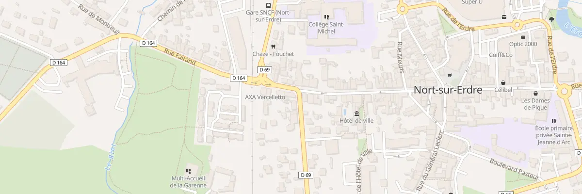 Plan du 46 Rue aristide briand à Nort-sur-Erdre