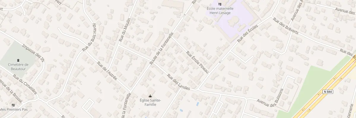 Plan du 6B Rue Emile Pineau à Vertou