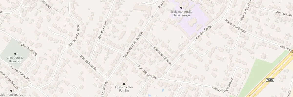 Plan du 6 Rue Emile Pineau à Vertou