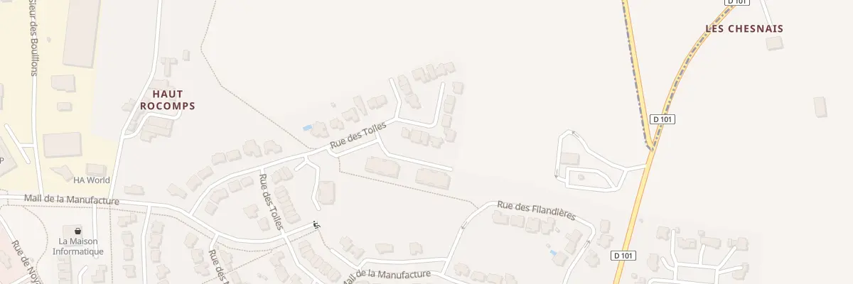 Plan du 46 Rue des Toiles à Châteaugiron
