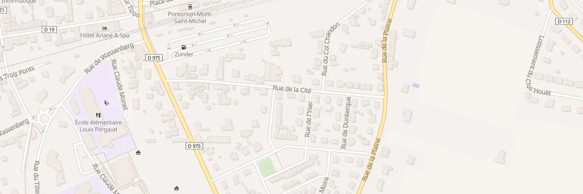 Plan du 20 Rue de la Cite - Pontorson à Pontorson