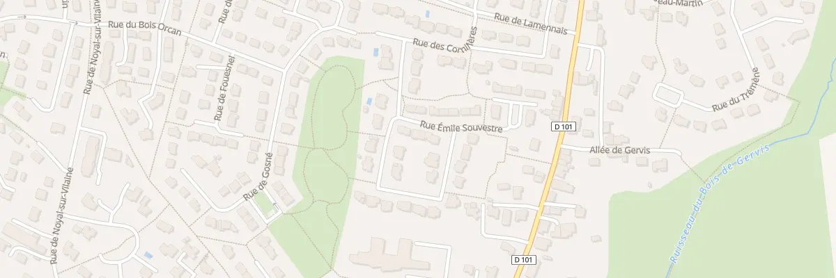 Plan du 4 Rue Emile Souvestre à Châteaugiron