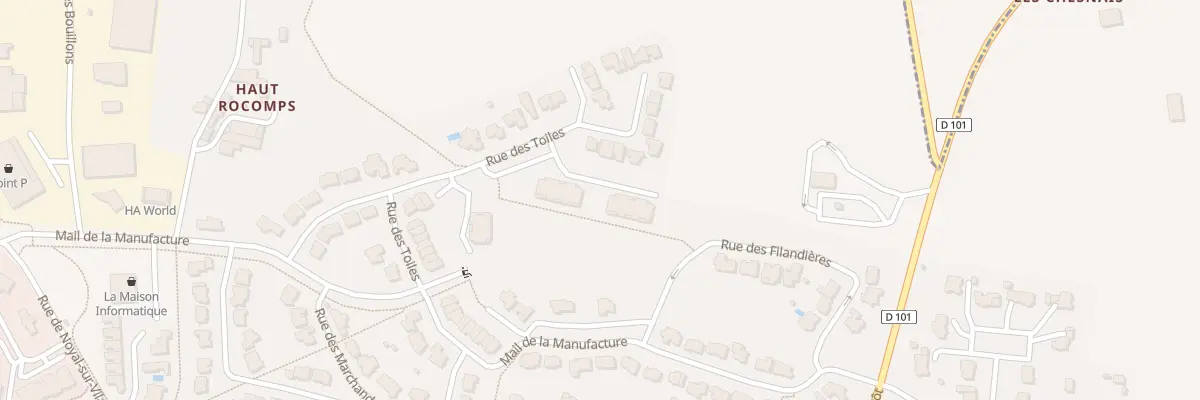 Plan du 38 Rue des Toiles à Châteaugiron