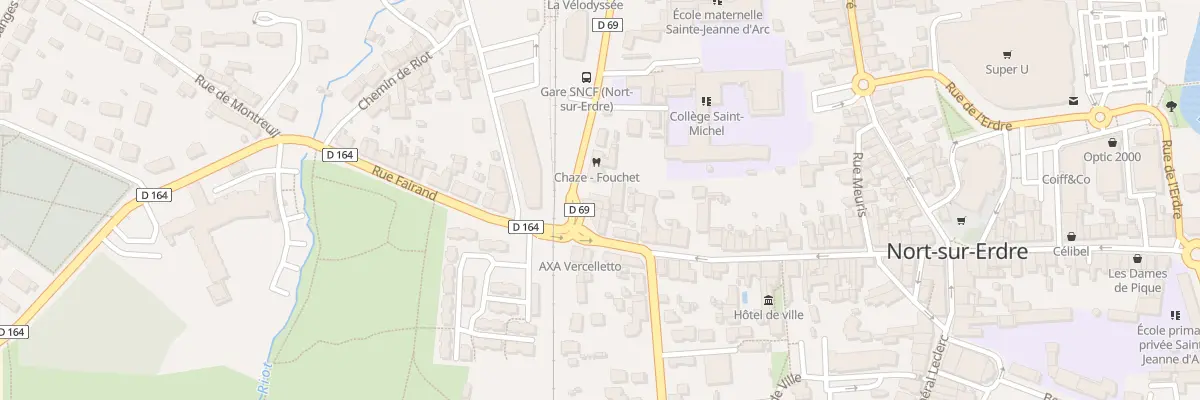 Plan du 6 Bd de la Gare à Nort-sur-Erdre