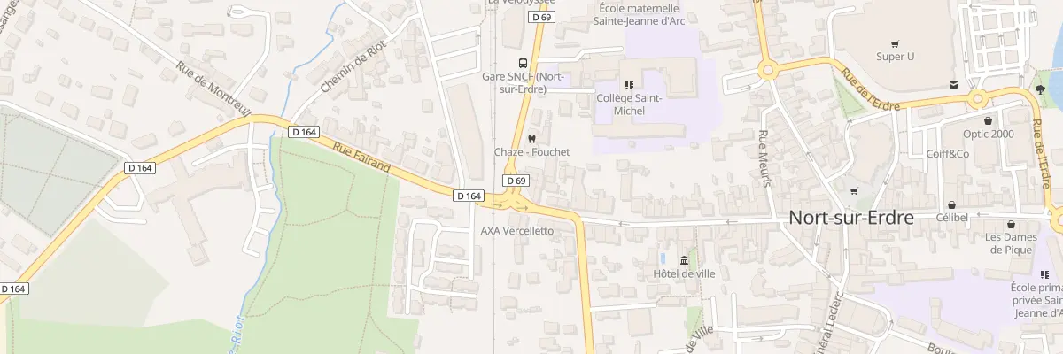 Plan du 4 Bd de la Gare à Nort-sur-Erdre