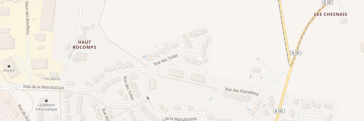 Plan du 40 Rue des Toiles à Châteaugiron