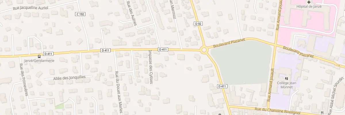 Plan du 5 Rue de Rennes à Janzé