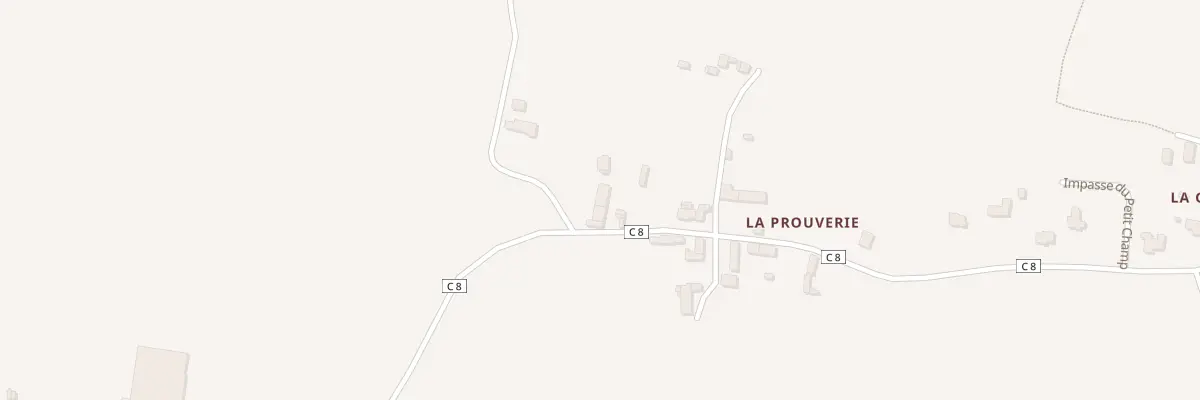 Plan du 5256 La Prouverie à Vieux-Vy-sur-Couesnon