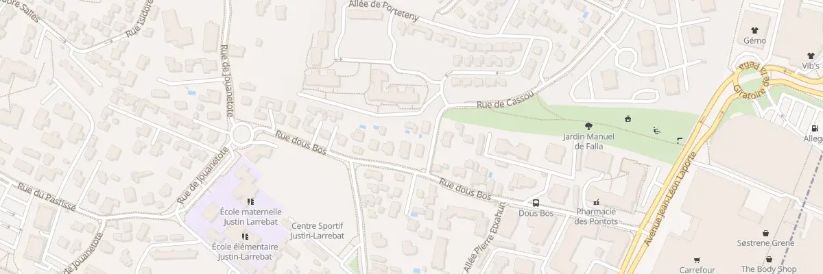 Plan du 21T Rue Dous Bos à Anglet