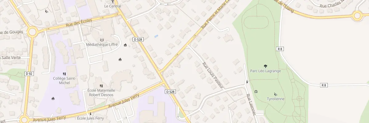 Plan du 4 Rue pierre et marie curie à Liffré