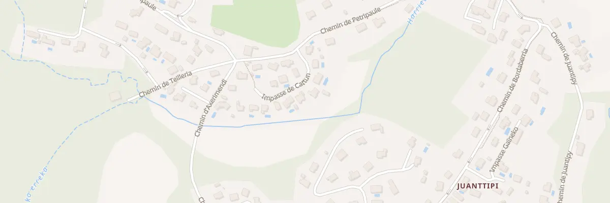Plan du 83 Imp Cattun à Bassussarry