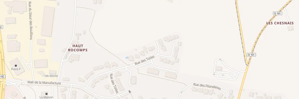 Plan du 23 Rue des Toiles à Châteaugiron